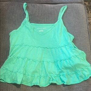 American Eagle Outfitters Green Tiered Camisole